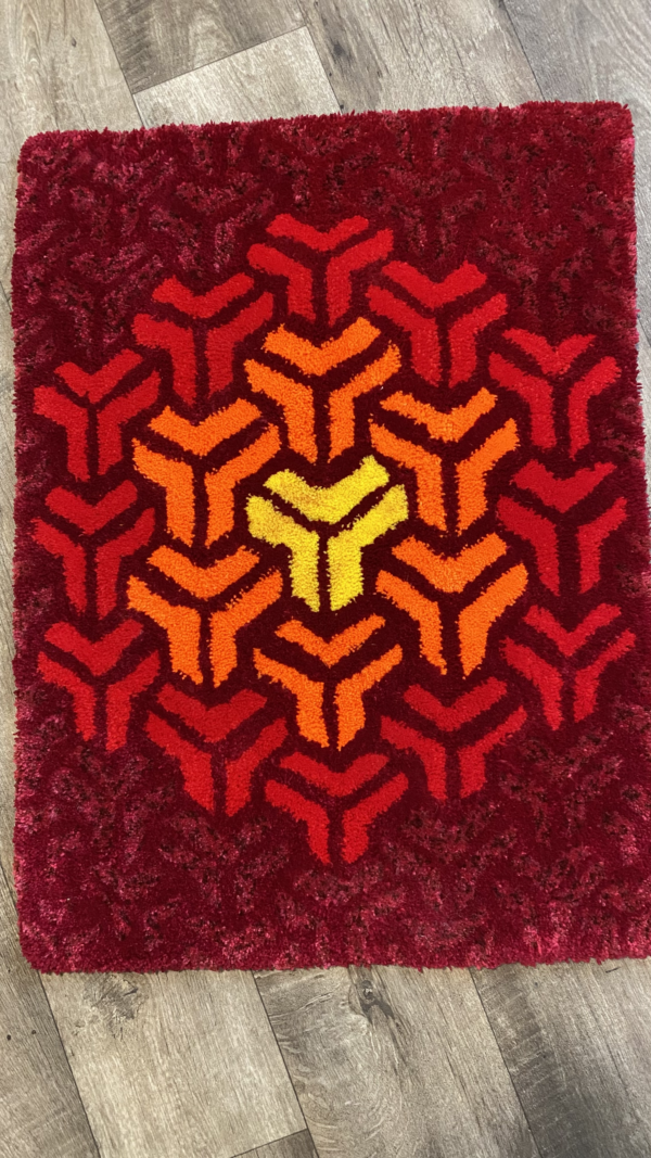 Box Pattern Tufted Area Rug - Image 6