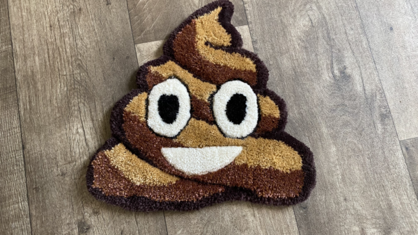 Happy Poo Emoji Area Rug - Image 2