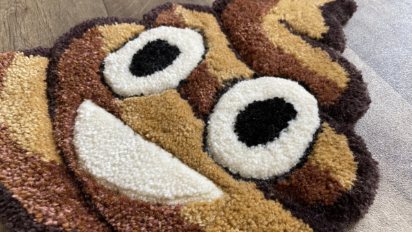 Happy Poo Emoji Area Rug - Image 3