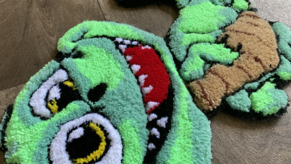 Green Happy Dinosaur Rug - Image 4