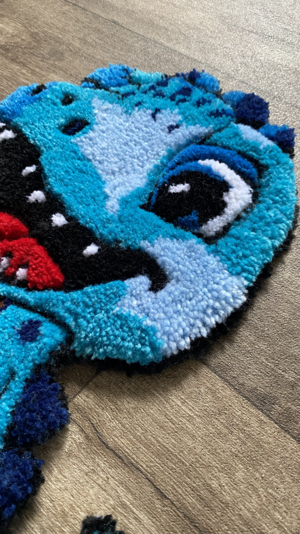 Blue Happy Dinosaur Rug - Image 3