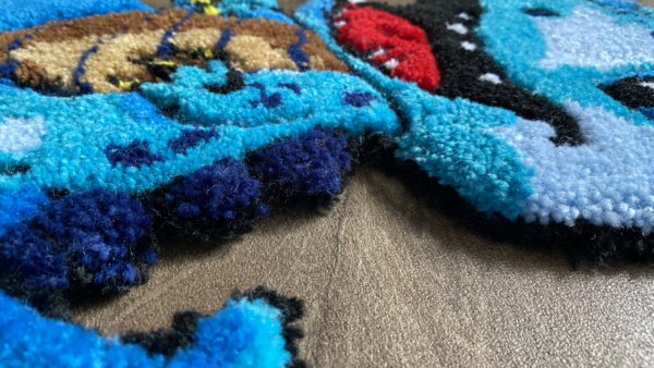 Blue Happy Dinosaur Rug - Image 6