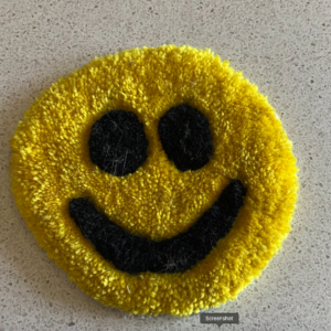 Happy Face Emoji Small Tufted Rug