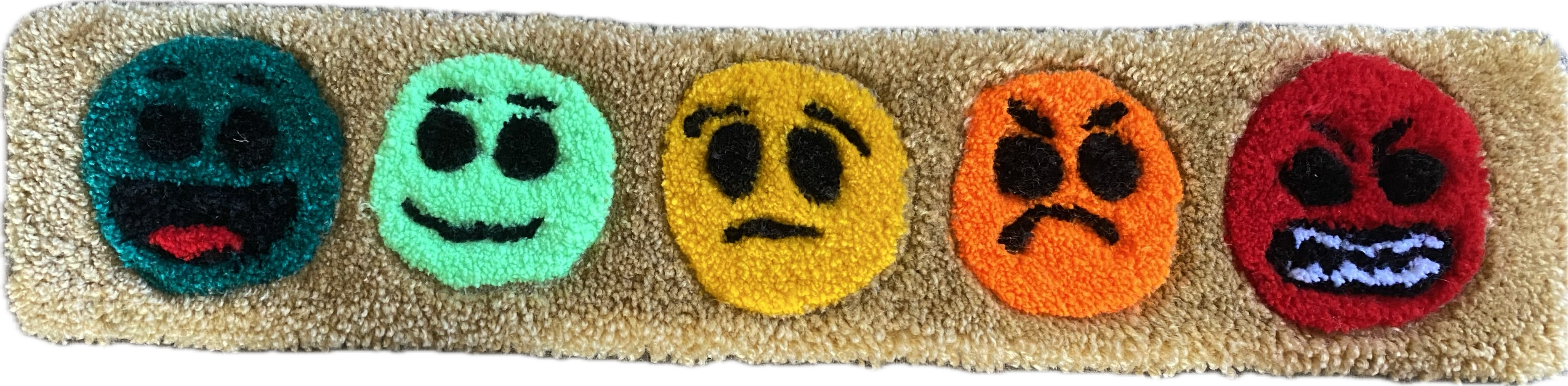 Emoji Chart Handmade Bar Rug