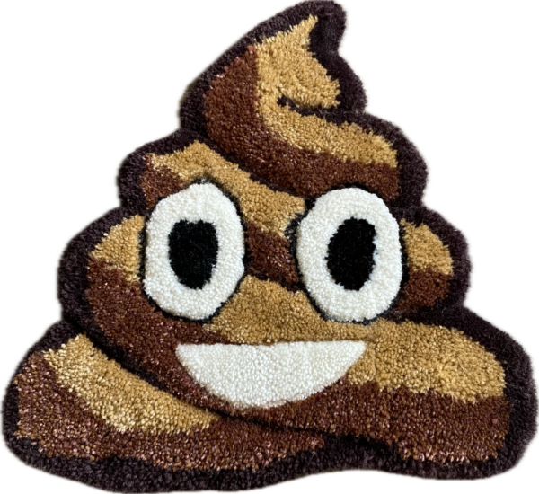 Happy Poo Emoji Area Rug