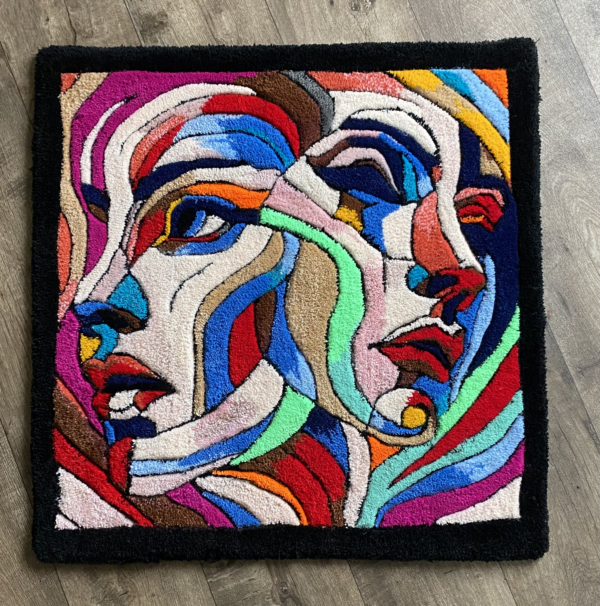 Two Faced Abstract Area Rug - Image 2