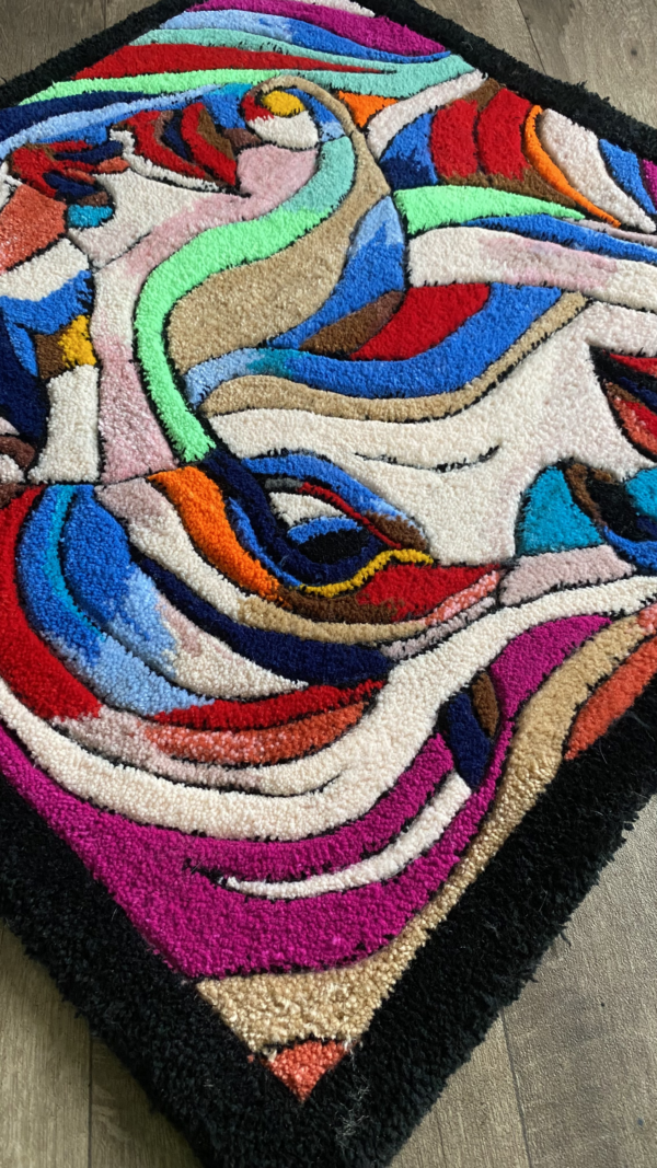 Two Faced Abstract Area Rug - Image 8