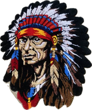 Native American Indian Chief Area Rug