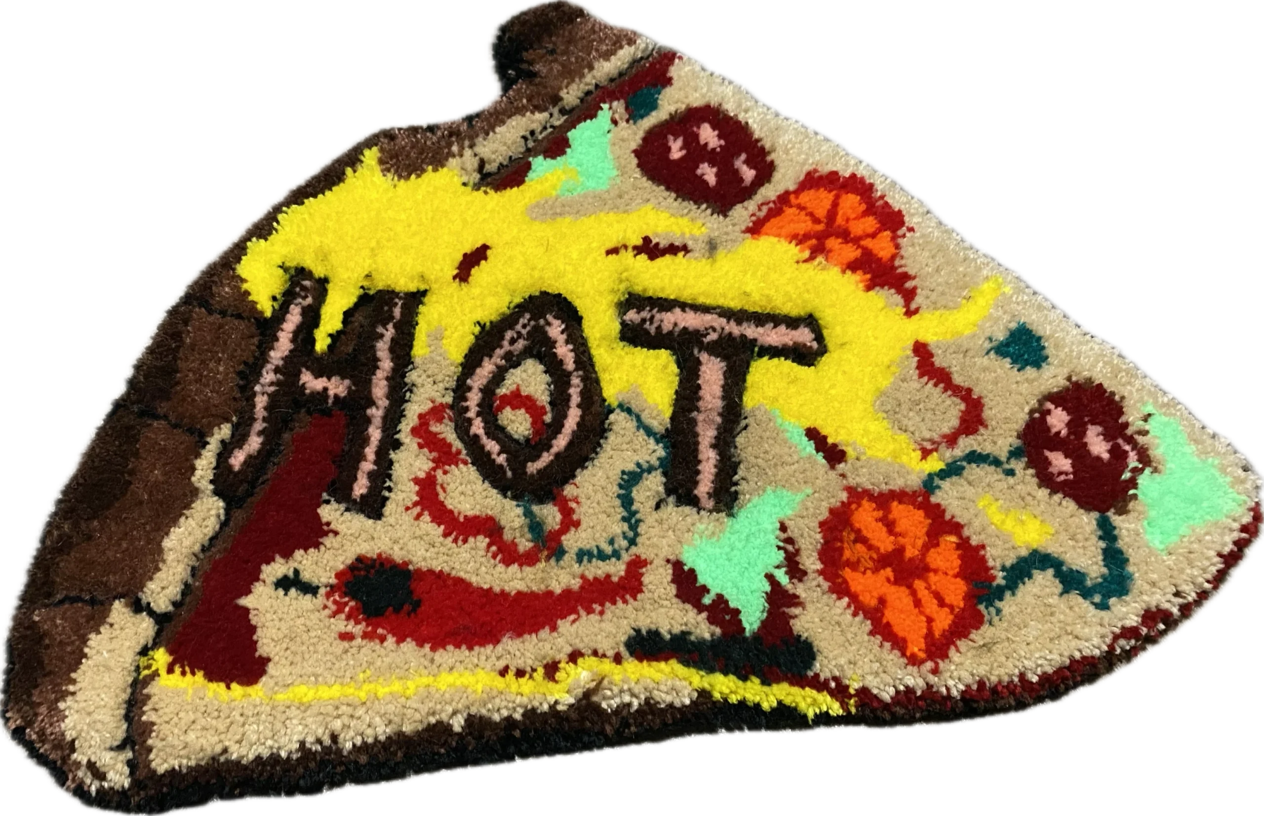Hot Pizza Serving Rug For Table Tops