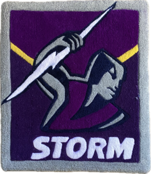 Melbourne Storm NRL Area Rug