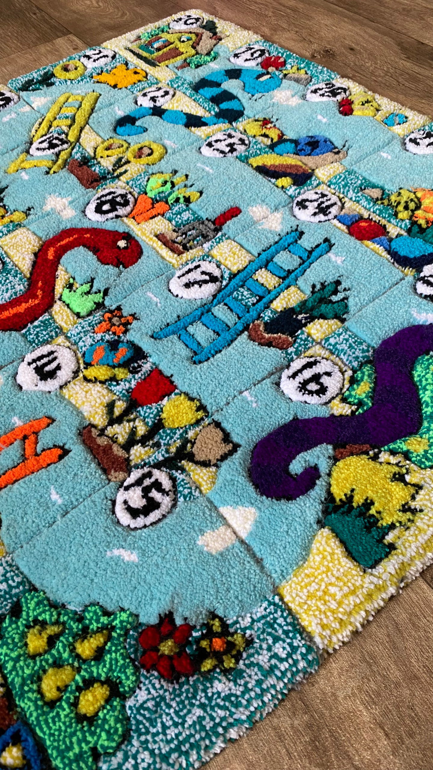 Snake Ladder Rug Snakes and Ladders Area Rug And Game – Rug Tattooing