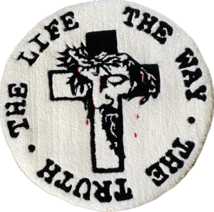 Crucifix The Way The Truth The Life Area Rug